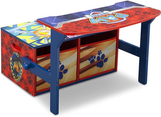 paw patrol storage bench